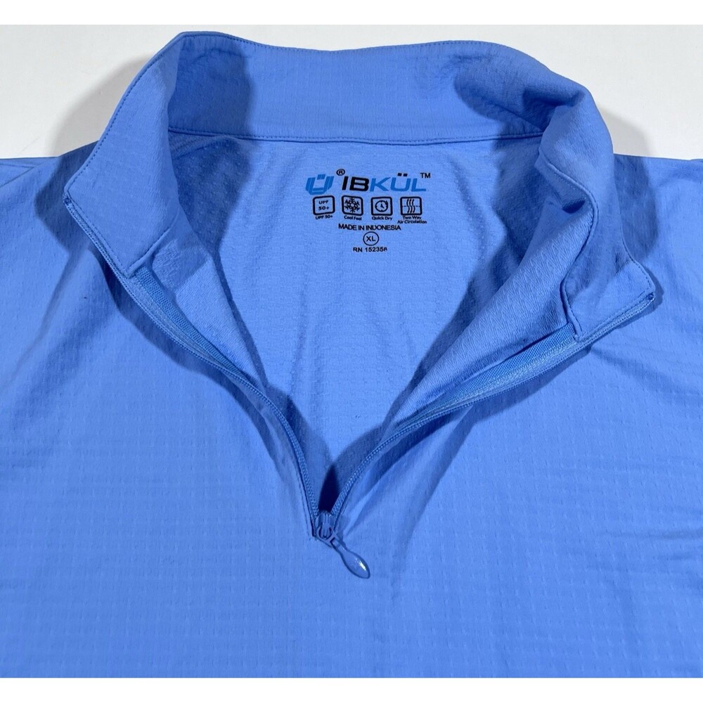 IBKUL 1/4 Zip Short Sleeve Golf Shirt UPF 50+ Cooling Athletic Top Women's XL - Picture 7 of 9